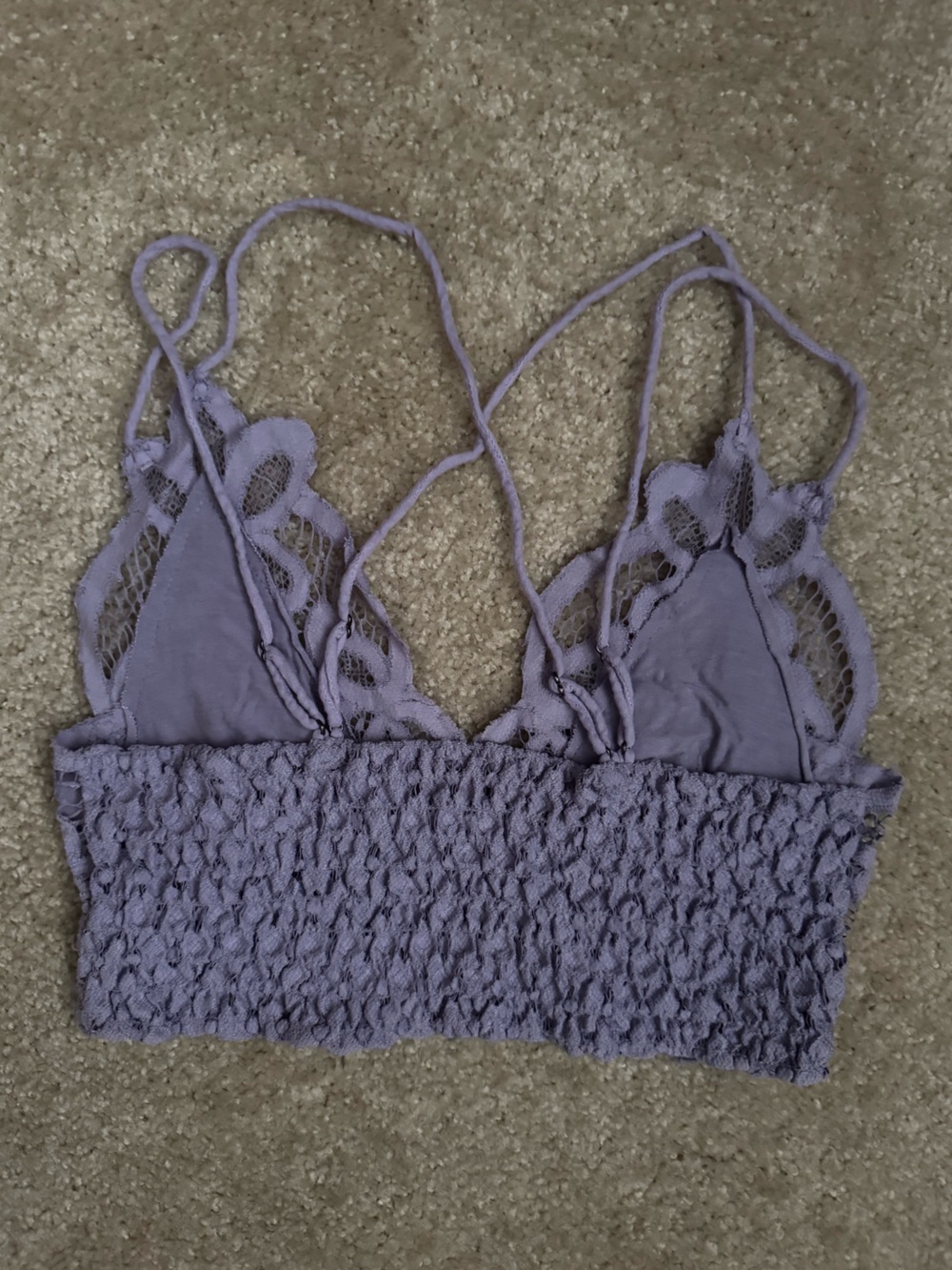 Free People Adella Lace Bralette Lavender lilac purple - Picture 5 of 5